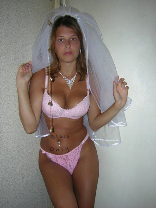 White Bride Wants Only Black Cock in Her Pussy Hot Photo
