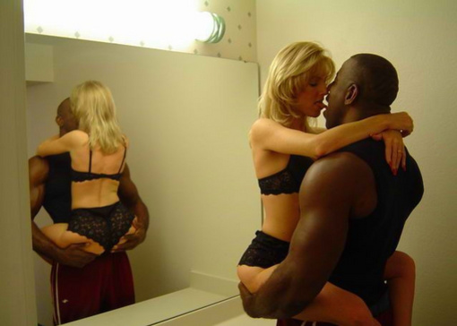 Kissing and Preparing to Make Sex with Black Friend - Interracial Pictures